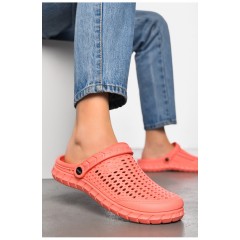 Крокси жіночі персикового кольору 197255L