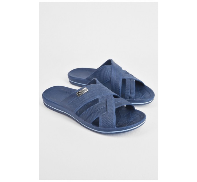 Шльопанці чоловічі піна темно-синього кольору 197465L