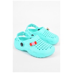Кроксы детские мятного цвета 197717L