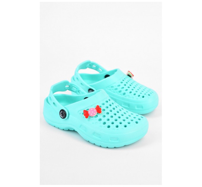 Кроксы детские мятного цвета 197717L