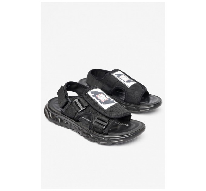 Сандалі підліткові для хлопчика чорного кольору 197730L