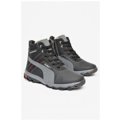 Ботинки подростковые для мальчика зимние черного цвета 197758L Ботинки подростковые для мальчика зимние черного цвета 197758L