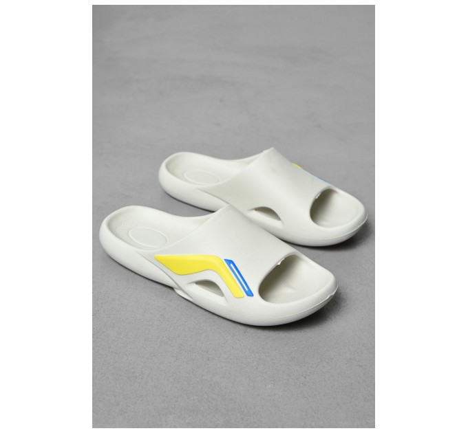 Шлепанцы мужские пена молочного цвета 198021L