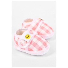 Пінетки дитячі для дівчинки коралового кольору 198354L Пінетки дитячі для дівчинки коралового кольору 198354L