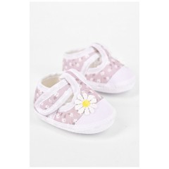 Пінетки дитячі для дівчинки бежевого кольору 198359L Пінетки дитячі для дівчинки бежевого кольору 198359L