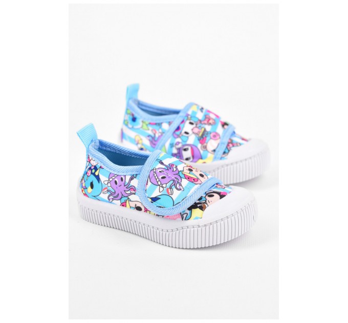 Мокасины детские голубого цвета 198767L