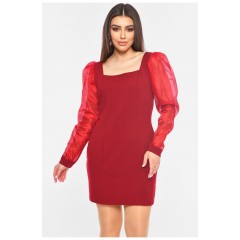 Сукня жіноча бордового кольору 199015L