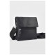 Сумка мужская через плечо из экокожи черного цвета 199025L