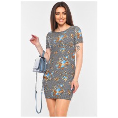 Сукня жіноча чорного кольору з принтом 199226L