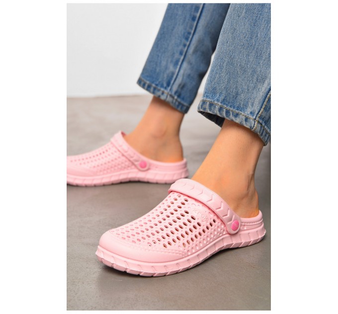 Крокси жіночі рожевого кольору 199522L