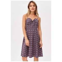 Сарафан жіночий чорного кольору з принтом 199824L