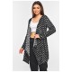 Кардиган женская травка черного цвета с принтом 199924L