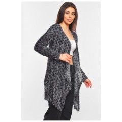 Кардиган женский трава серого цвета с принтом 199925L