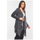 Кардиган женский трава серого цвета с принтом 199925L