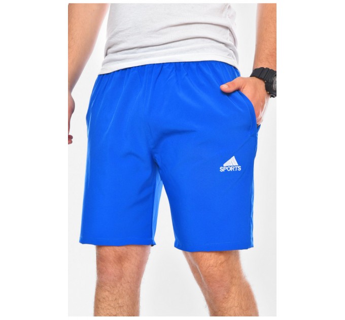 Шорти чоловічі однотонні синього кольору 200225L