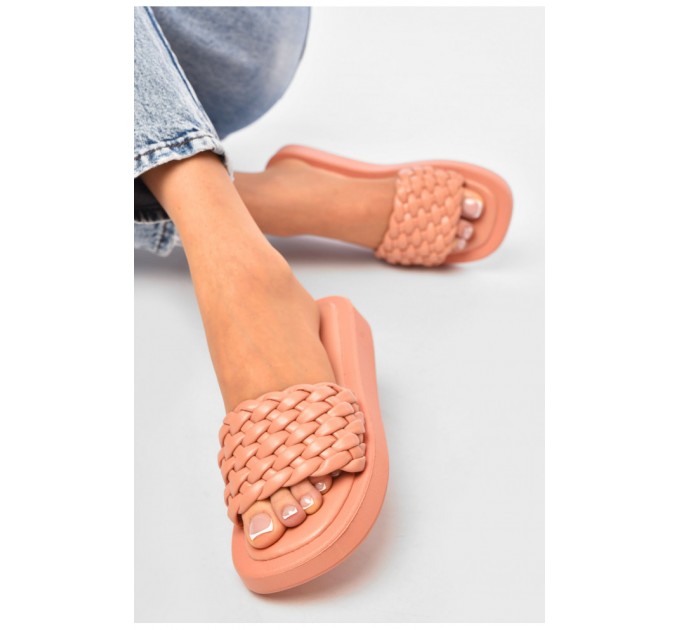 Шлепанцы женские розового цвета 200289L
