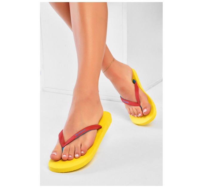 В`єтнамки жіночі гума жовтого кольору 200504L