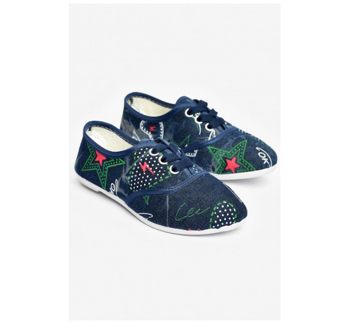 Мокасини дитячі синього кольору джинс 200701L