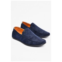 Мужские мокасины темно-синего цвета 200706L