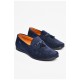 Мужские мокасины темно-синего цвета 200707L