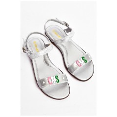 Босоніжки для дівчинки сірого кольору 200711L