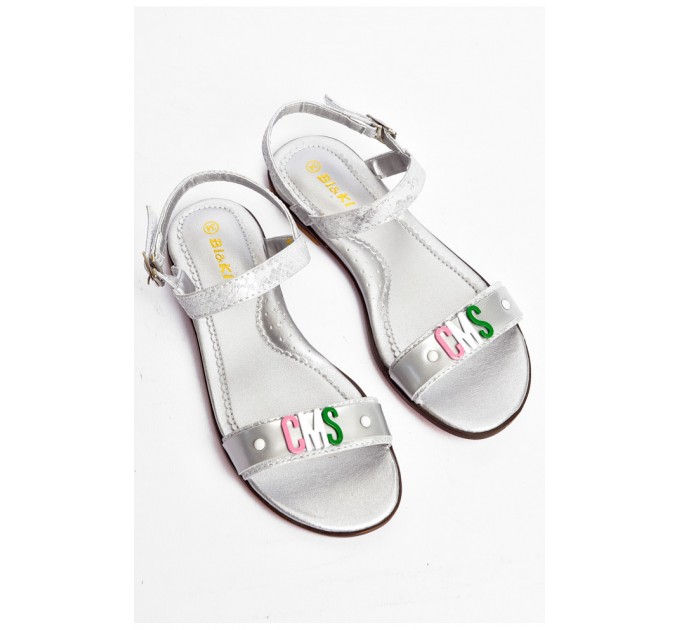 Босоніжки для дівчинки сірого кольору 200711L