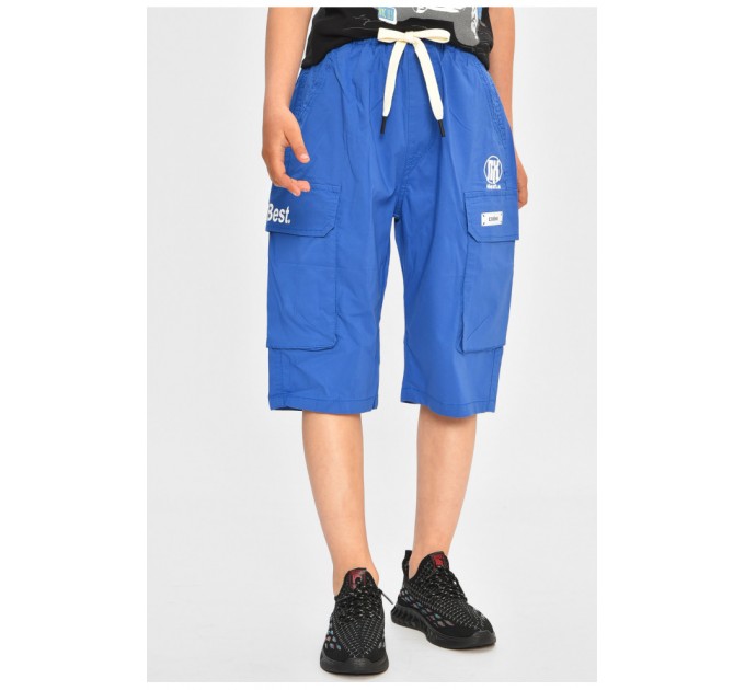 Детские бриджи для мальчика синего цвета 200743L