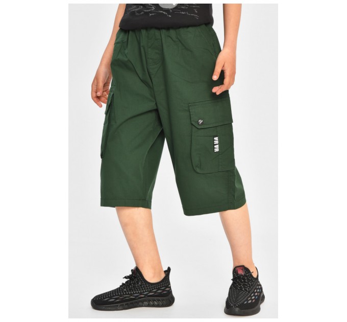 Детские бриджи для мальчика темно-зеленого цвета 200756L