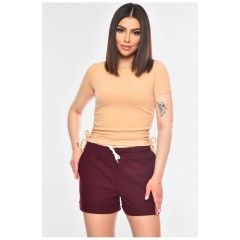 Шорти жіночі бордового кольору 200922L