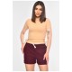 Шорти жіночі бордового кольору 200922L