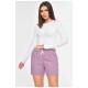 Шорти жіночі напівбатальні бузкового кольору 200928L