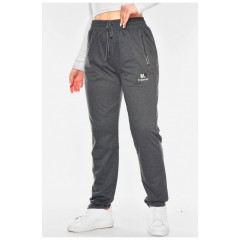 Спортивні штани жіночі напівбатальні сірого кольору 201034L