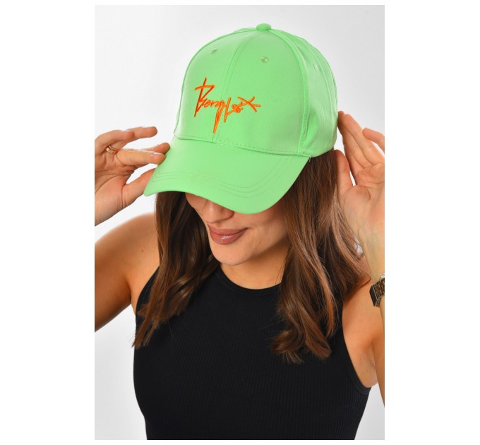 Кепка жіноча зеленого кольору 201285L