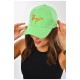 Кепка жіноча зеленого кольору 201285L