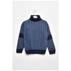 Светр дитячий для хлопчика синього кольору 201584L