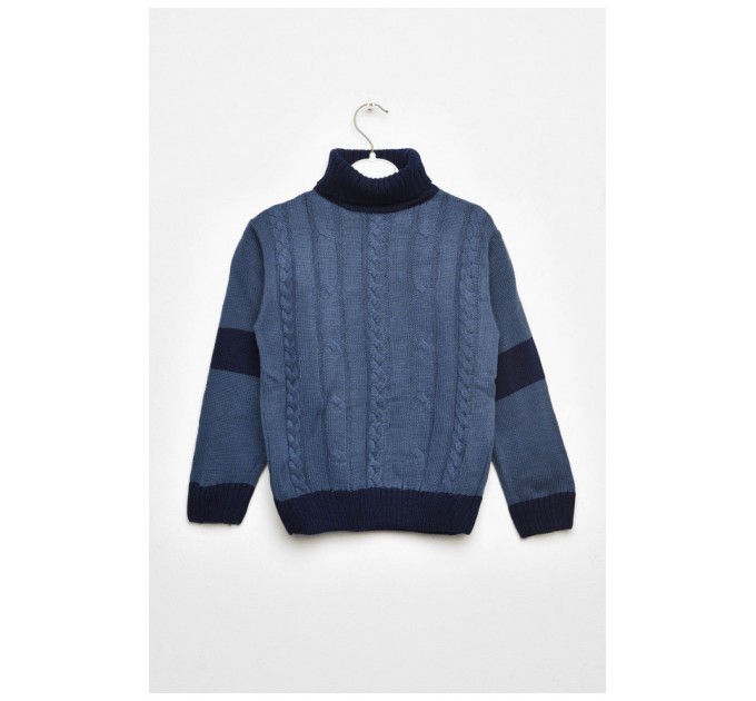 Свитер детский для мальчика синего цвета 201584L