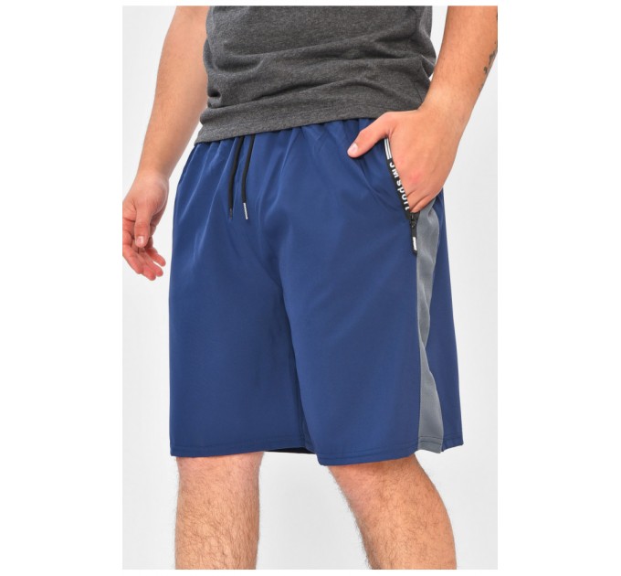 Шорти чоловічі спортивні синього кольору 201942L