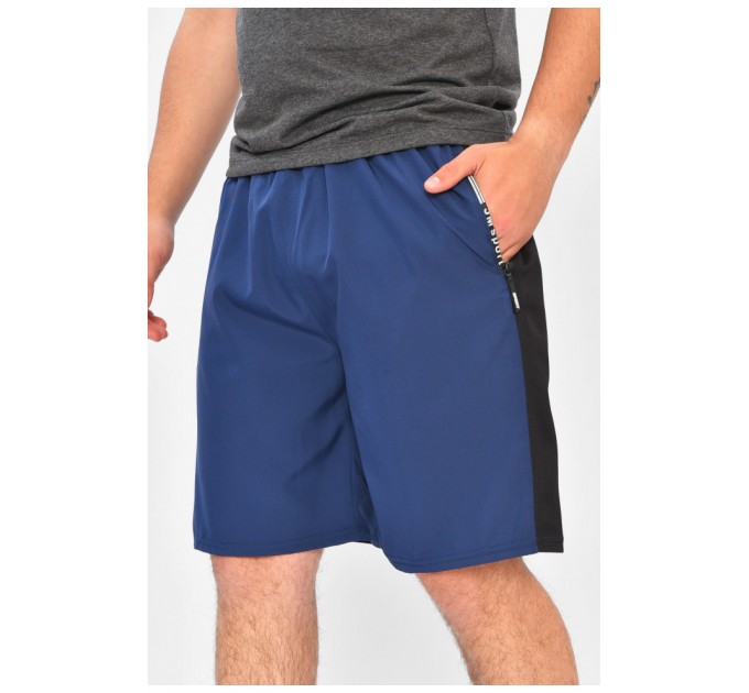 Шорти чоловічі спортивні синього кольору 201943L