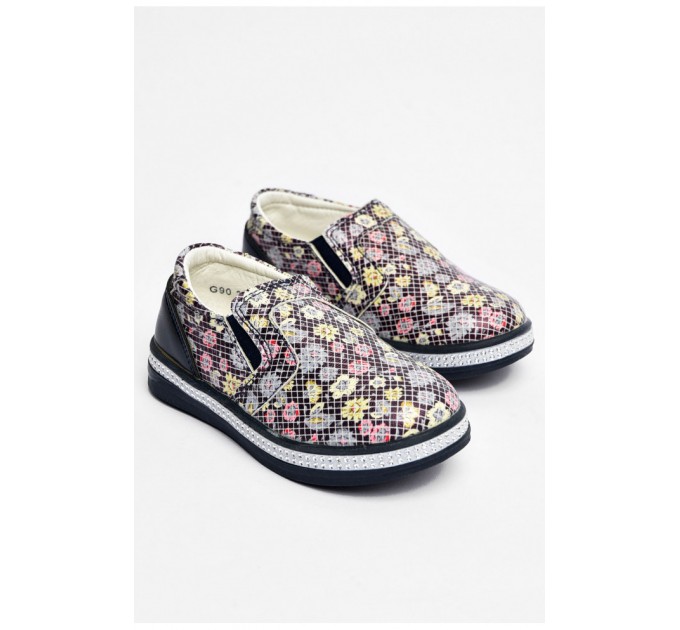 Мокасини дитячі для дівчинки темно-синього кольору 202305L