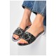 Шльопанці жіночі чорного кольору 202351L