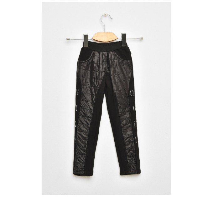 Штани дитячі дівчинка демісезонні чорного кольору 202388L