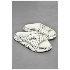 Шльопанці чоловічі піна білого кольору 202392L