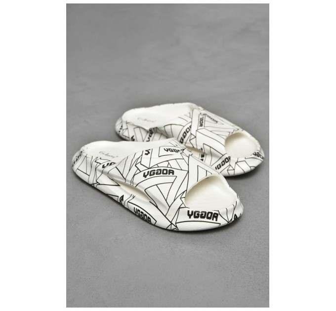 Шльопанці чоловічі піна білого кольору 202392L