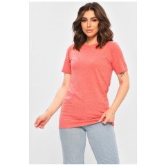 Футболка жіноча подовжена  теракотового кольору 202494L