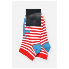 Шкарпетки жіночі спортивні демісезонні червоного кольору 202583L