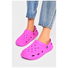 Кроксы женские малинового цвета 202789L