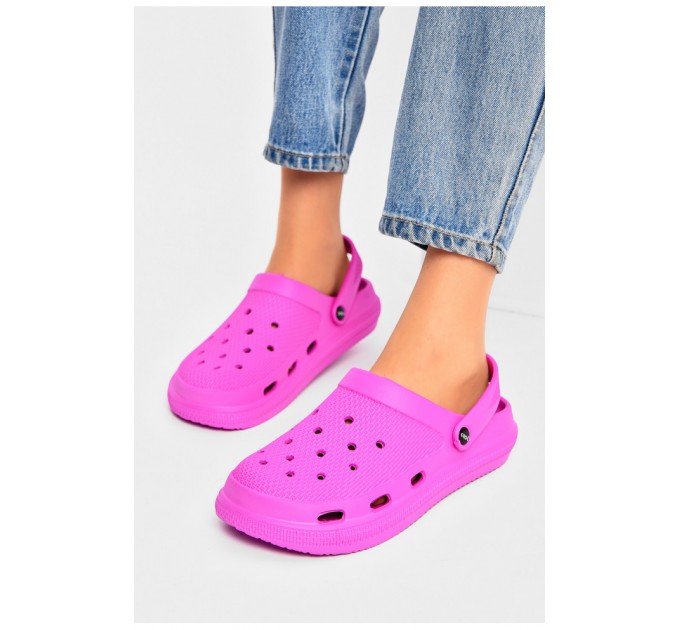 Кроксы женские малинового цвета 202789L