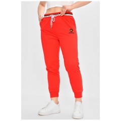 Спортивні штани жіночі червоного кольору 202874L