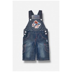 Комбинезон детский для мальчика синего цвета утепленные штаны 202894L