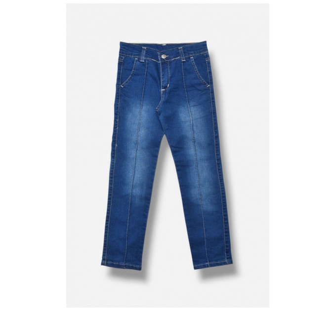 Джинсы детские для девочки синего цвета 202901L